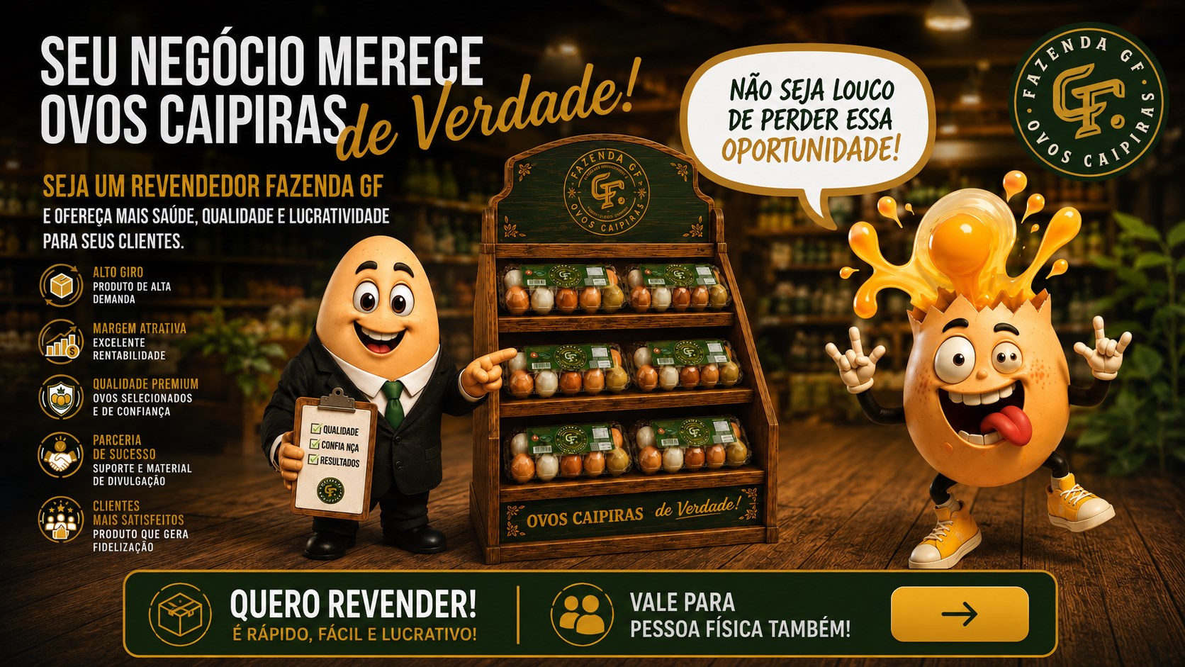 Seja revendedor Fazenda GF